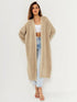 'Kaelis' Full Length Knit Cardigan - Celes Fashion
